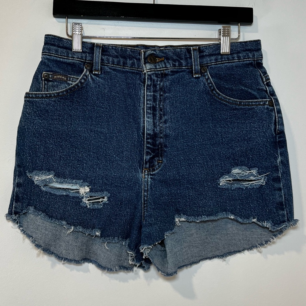 Vintage riders women’s distressed mom denim short cutoffs